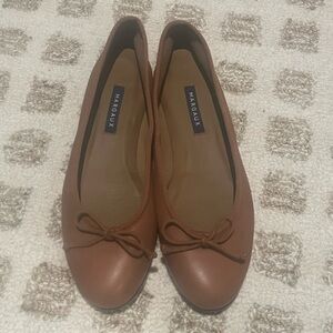 The Demi Flat in Saddle Nappa